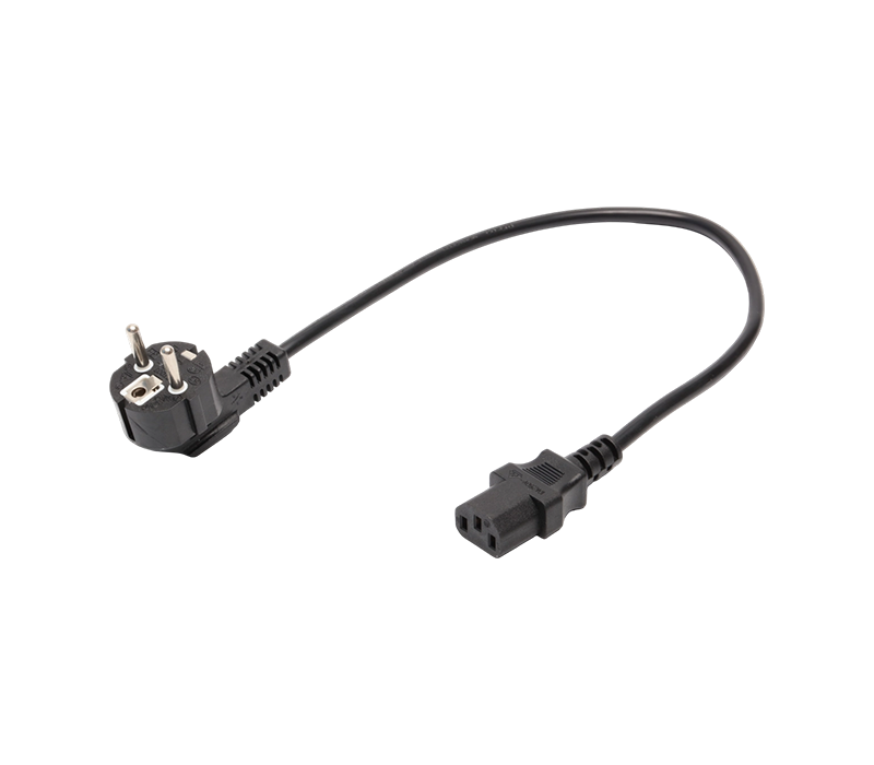 JT008/FY003+JT-ST3 16A 250V European Standard Three-Pin 90-Degree Elbow Plug na May IEC C13 Connector