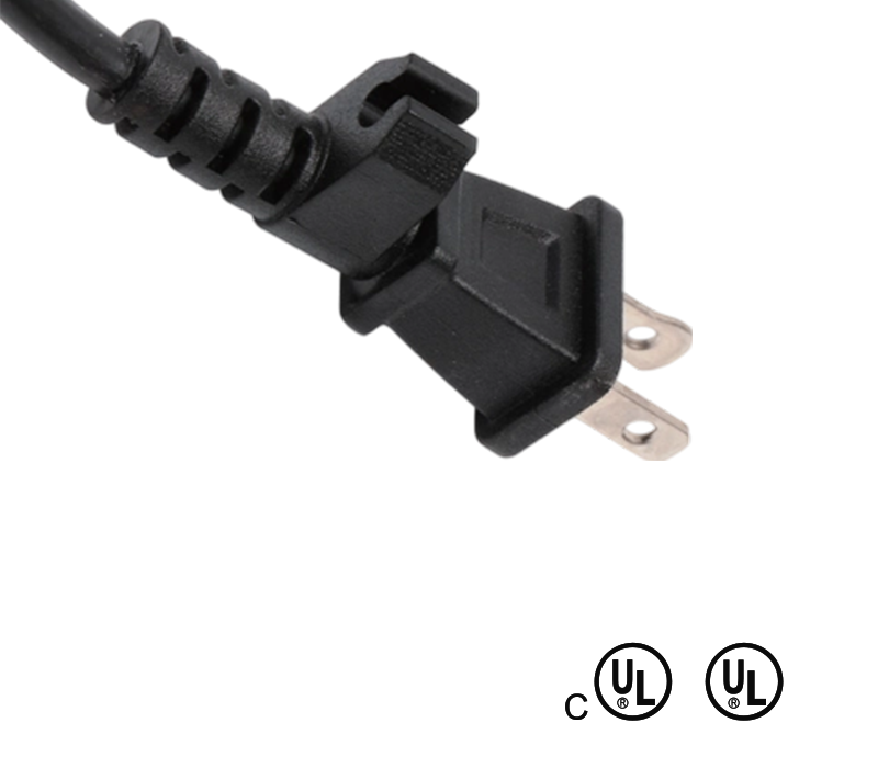 JT-2K 15A 125V Two-Pin American Standard Plug na May Wire Clamp