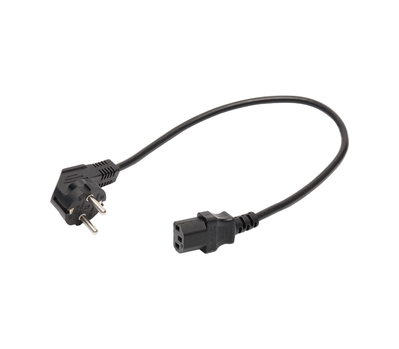 K3-15+JT-ST3 16A 250V Three-Pin Korean 90-Degree Elbow Plug na May IEC C13 Connector