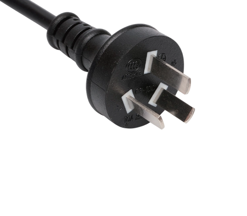 C3-10C 10A 250V China Standard na Three-Pin Straight Plug