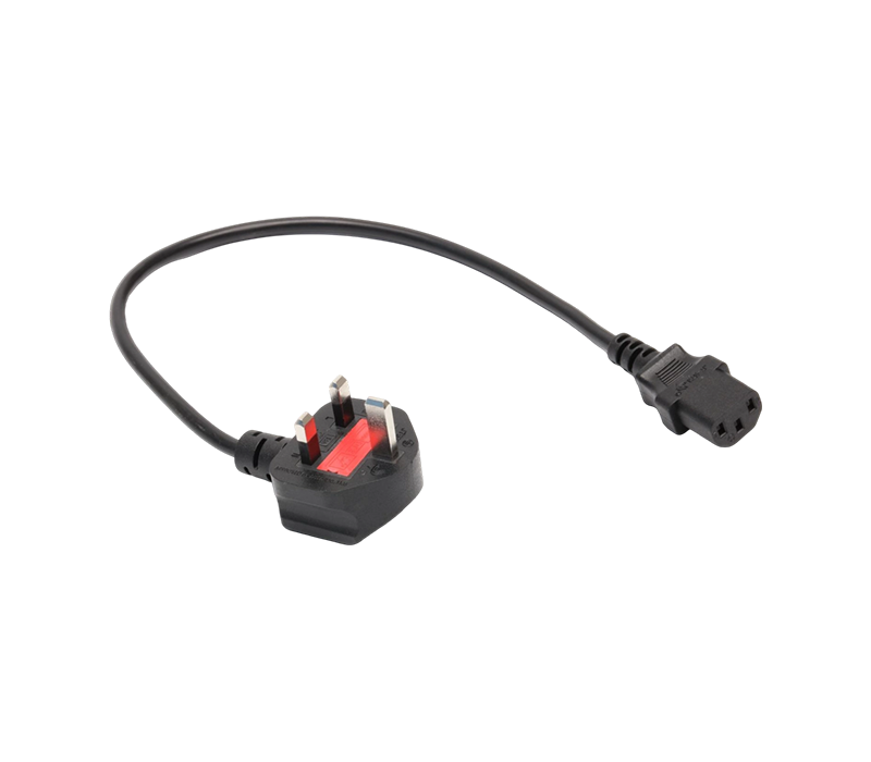 JT006A+JT-ST3 13A 250V British Three-Pin na plug na May Fuse na Nilagyan Sa IEC Connector C13