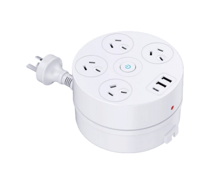 AU08 Cable Reel Power Strip na may Retractable Cord